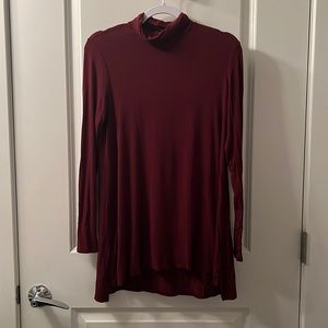 Cranberry Turtleneck Tunic